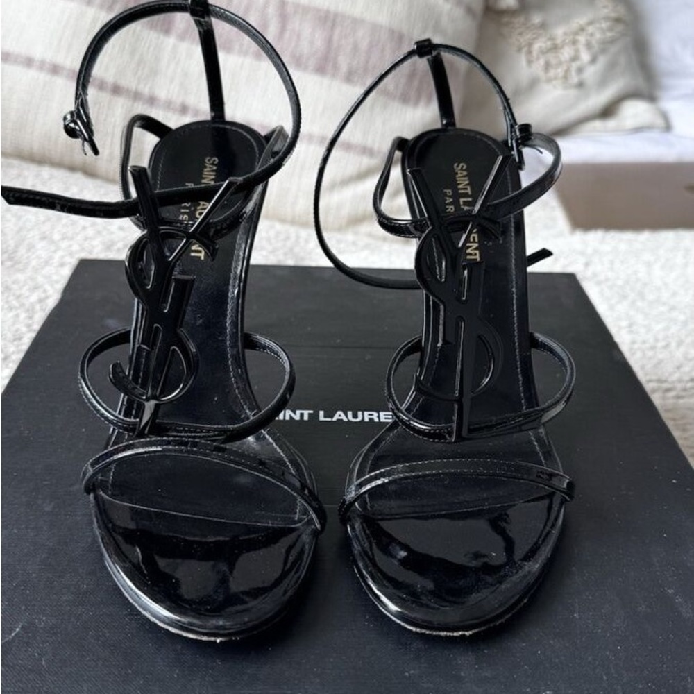 Saint Laurent Glossy Black Heels